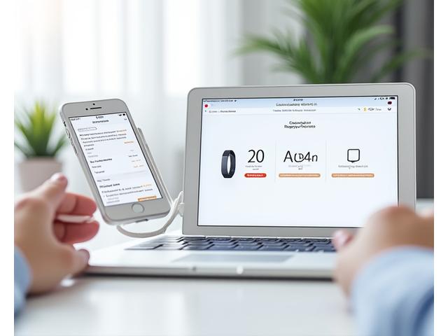 Screenshots of Phoenix Bloom's easy-to-follow setup wizard on a smartphone and tablet, guiding a user through connecting a fitness tracker.